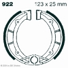 Preview: EBC 922 Premium Bremsbacken Sachs (Hercules) 80 Ultra AC Chopper