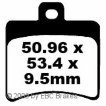 EBC FA298 Blackstuff Bremsbeläge Aprilia RS 125 (Radial Bremssatel)