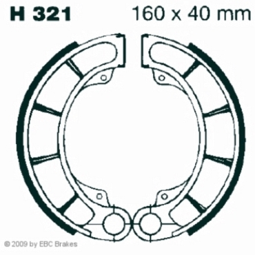 EBC H321 Premium Bremsbacken Honda CB 500 (R/T) (Twin)