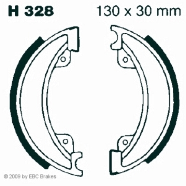 EBC H328 Premium Bremsbacken Honda CR 480 (RD)