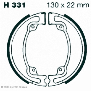 EBC H331G Premium Bremsbacken Water Grooved Honda CR 250 (RC)