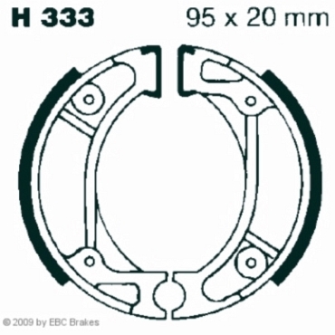 EBC H333 Premium Bremsbacken Honda NJ 50 (MDY) (TD01) (Gyro-X)
