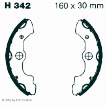 EBC H342 Premium Bremsbacken Honda TRX 350 (H)