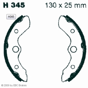 EBC H345 Premium Bremsbacken Honda TRX 250 TE9/TM9 Recon/ES