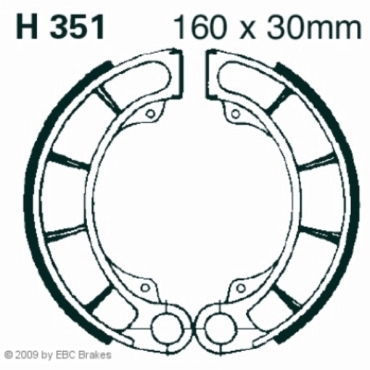 EBC H351 Premium Bremsbacken Honda FES 150 (V) (Pantheon)