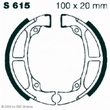 EBC S615 Premium Bremsbacken Suzuki RM 80 XD/XE/XF