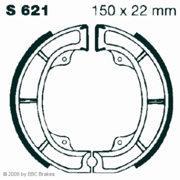 EBC S621 Premium Bremsbacken Suzuki RM 465 Z