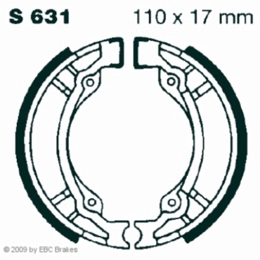 EBC S631 Premium Bremsbacken Suzuki CP 50 C